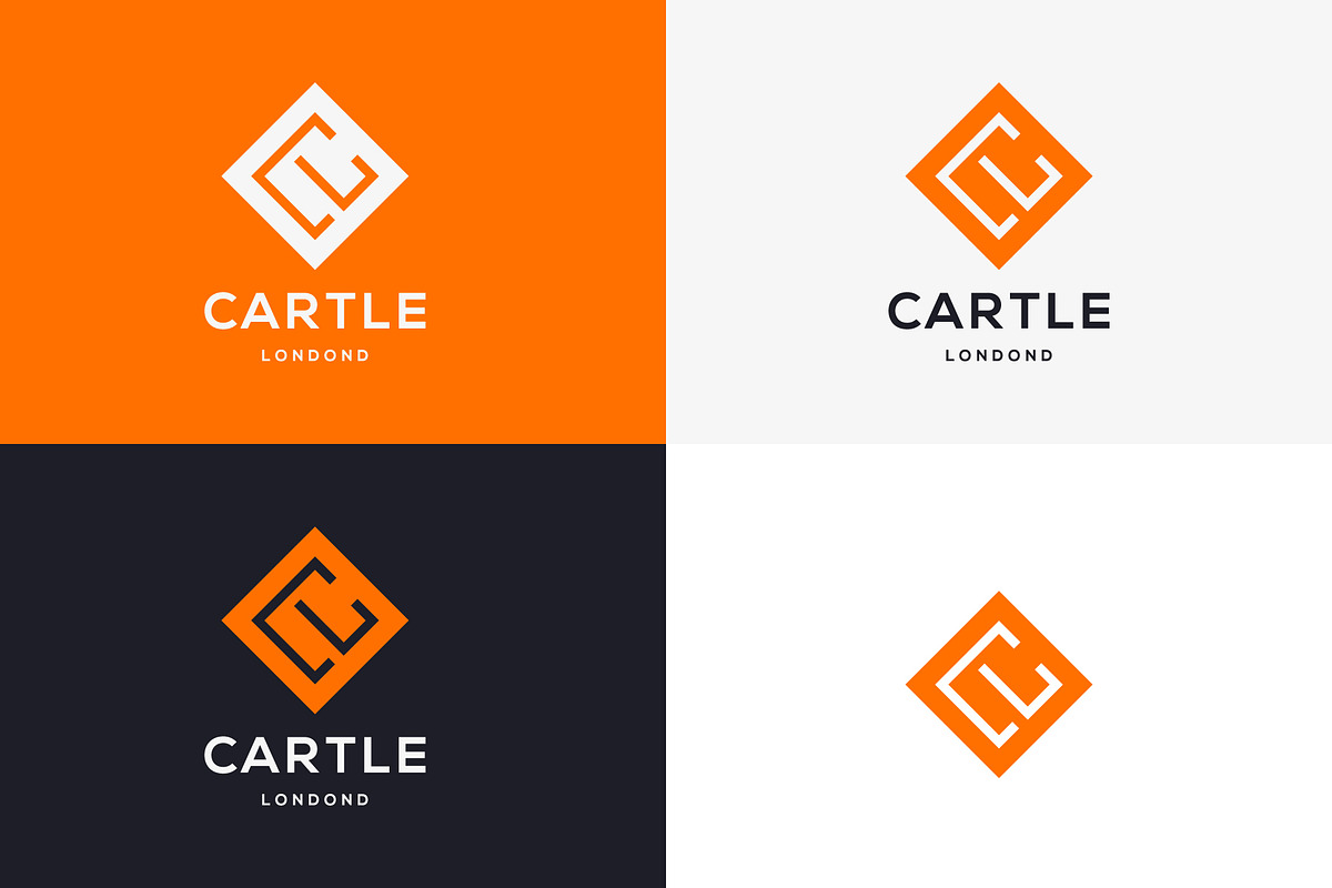 monogram icon logo CL or LC, a Branding & Logo Template by idesign_4u