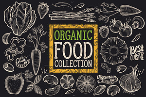 Organic Food Illustrations