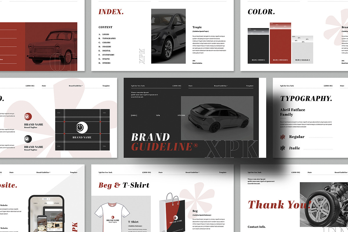 Brand Identity Presentation Template, a Presentation Template by Pixelpick (Photo 1 of 5)