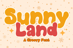 Sunnyland Is A Groovy Display Font