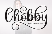 Chobby | Script Font, a Handwritten Font by Scratchones (Thumbnail 1 of 9)