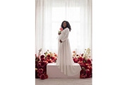 White Floral Podium Digital Backdrop, a Background Graphic by Business Chic (Thumbnail 6 of 6)