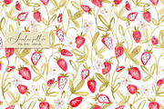 Strawberry seamless pattern, a Pattern Graphic by SirenaArt (Thumbnail 3 of 11)
