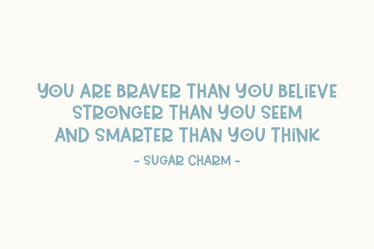 Sugar Charm - Cute Quirky Font, a Handwritten Font by SaktiAvellin (Photo 3 of 9)