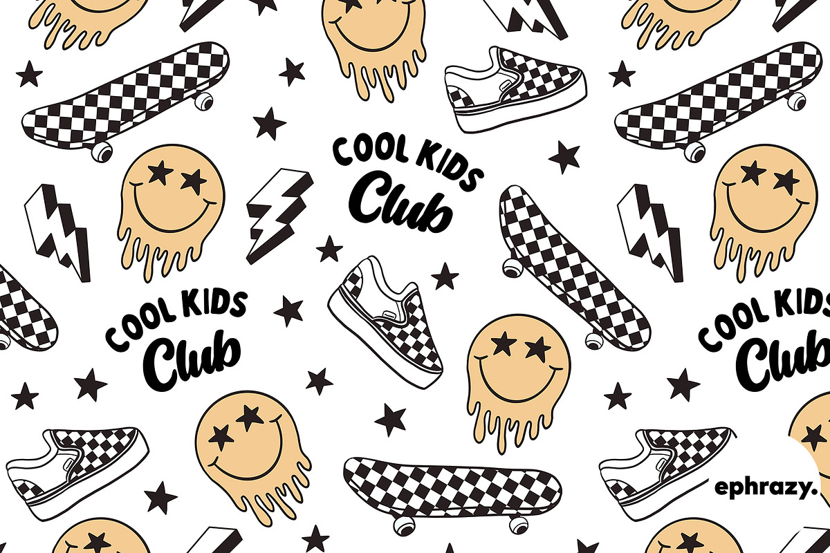 Cool Kids Checked Graphics, a Pattern Graphic by EphrazyGraphics (Photo 3 of 7)