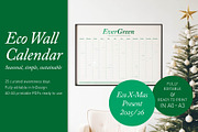 Undated Eco Calendar: Forest Haze, a Poster Template by Elibee (Thumbnail 1 of 6)