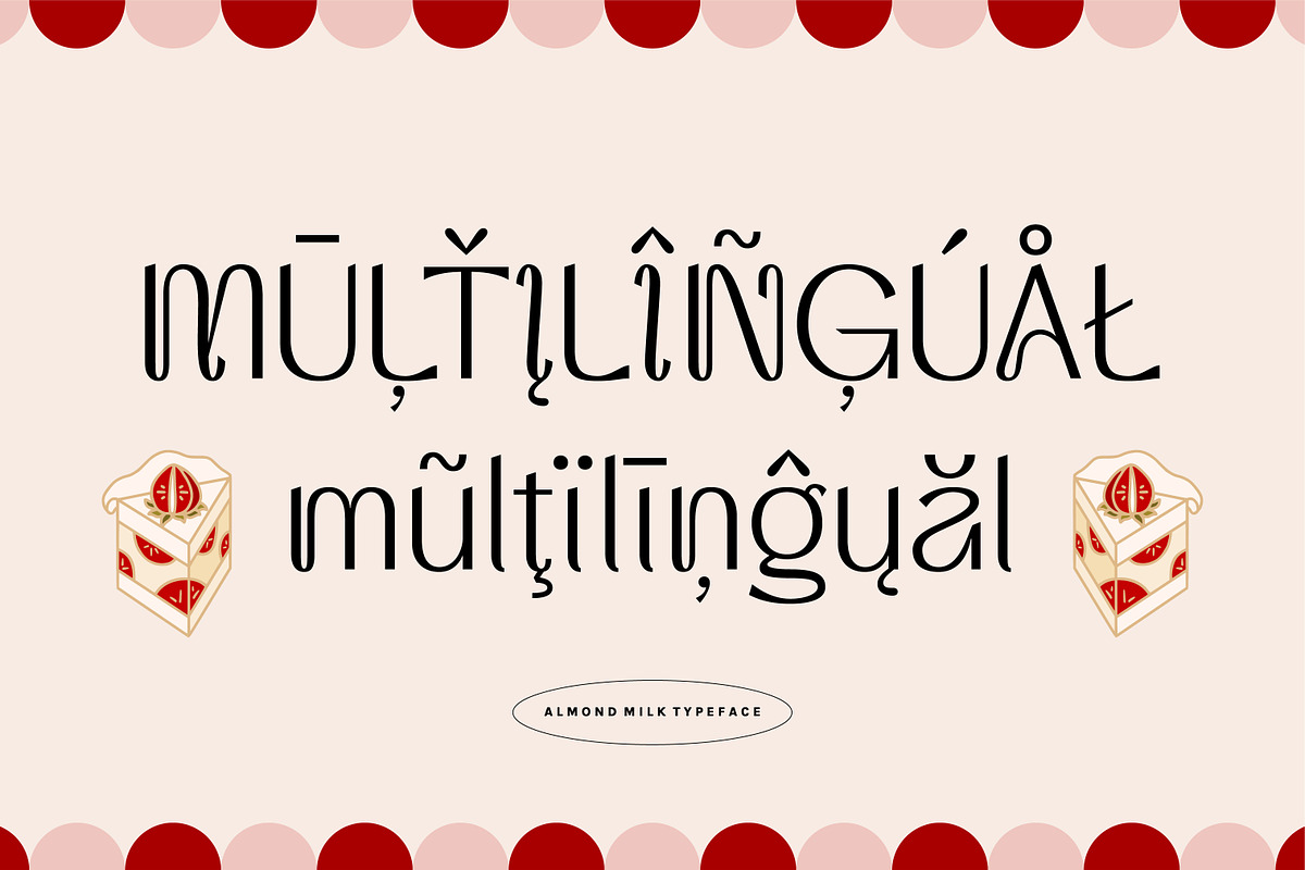ALMOND MILK - Cute Display Font, a Sans Serif Font by Artflorara (Photo 8 of 15)