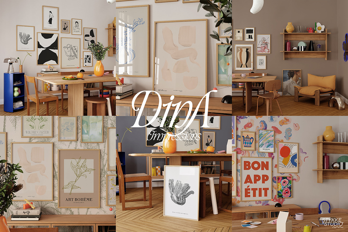 VIVID TABLEAUX | art frame mockup, a Household Mockup by Stykke Studio (Photo 2 of 12)