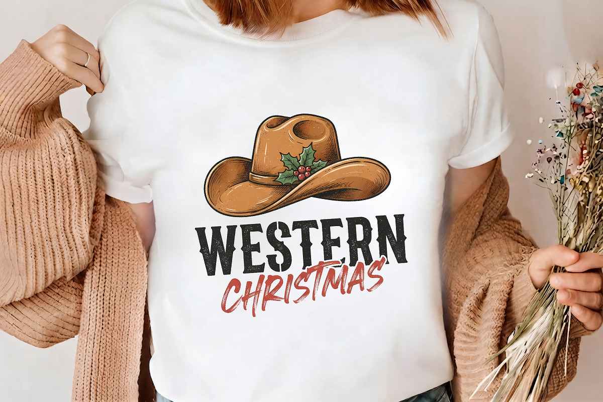 Western Christmas Cowboy Hat PNG, a Seasonal Illustration by CrexoraLab (Photo 4 of 4)
