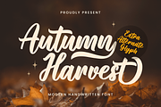 Autumn Harvest, a Handwritten Font by Mozatype (Thumbnail 1 of 9)