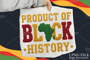 Crochet Product of Black History PNG, an Illustration by Canvas Craft