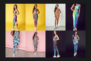 100 Leggings Mock-Up Set