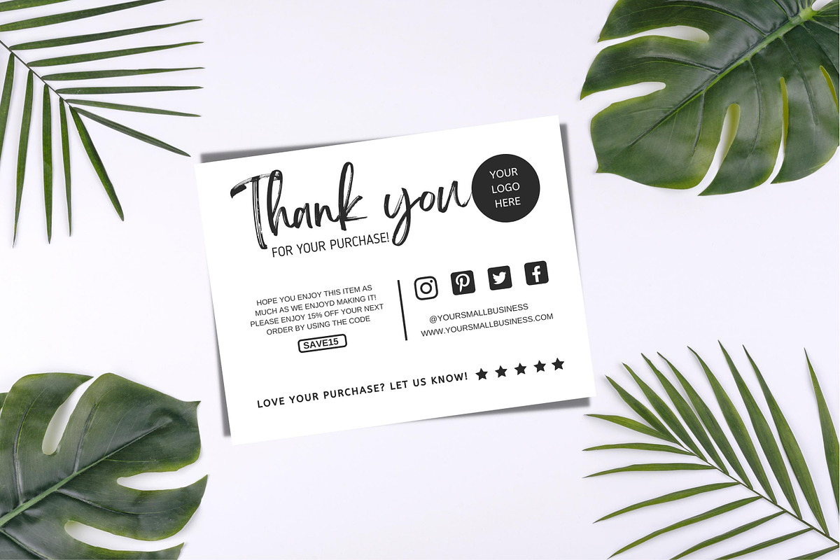 Thank You Card For Small Business, a Flyer Template by Oskar Wantopi (Photo 4 of 6)