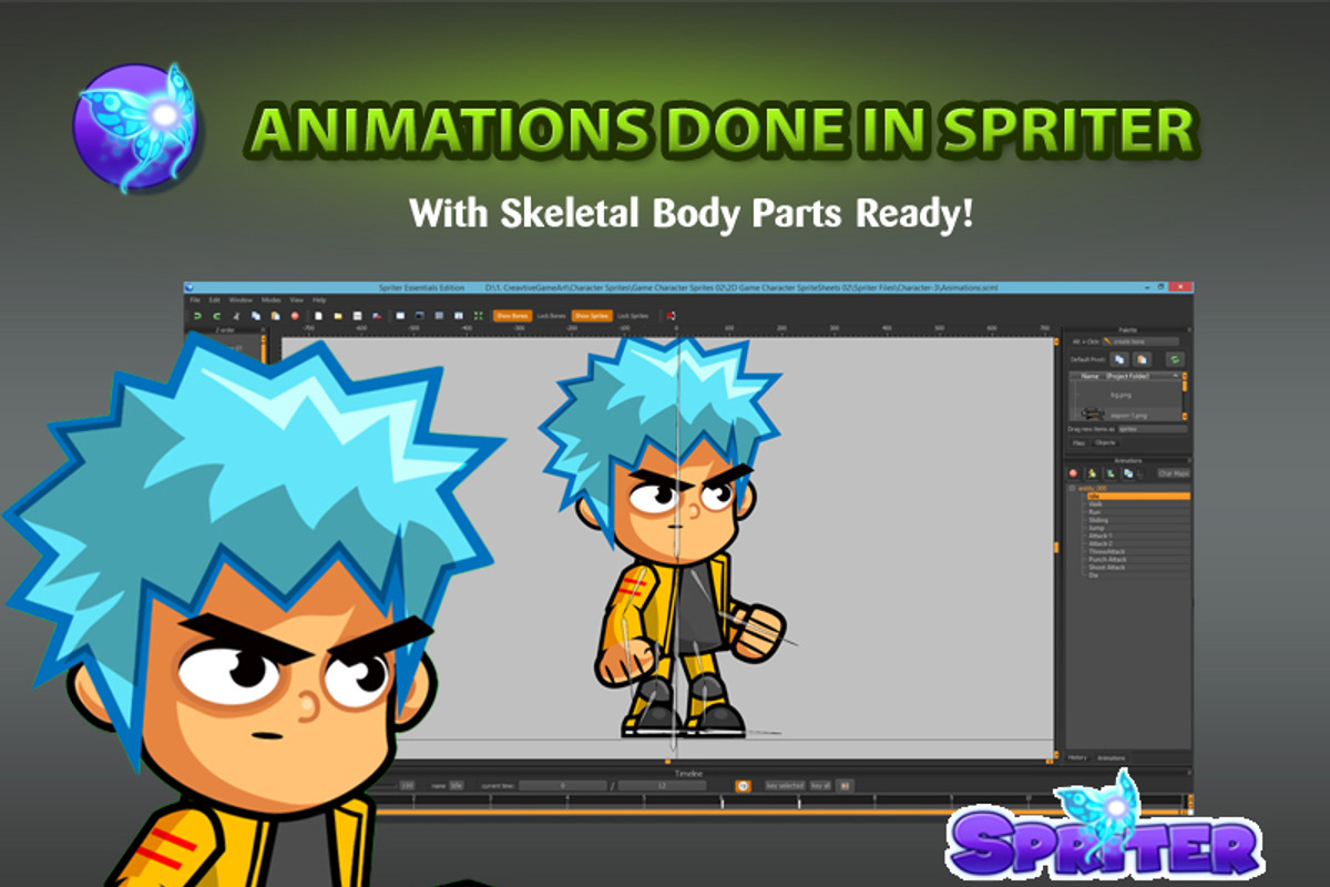 Hunter Boys- Character Sprites 02, an Illustration by CreativeGameArt (Photo 4 of 4)