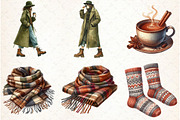 Watercolor Autumn Clipart-02, an Illustration by Libby Wishes (Thumbnail 4 of 6)