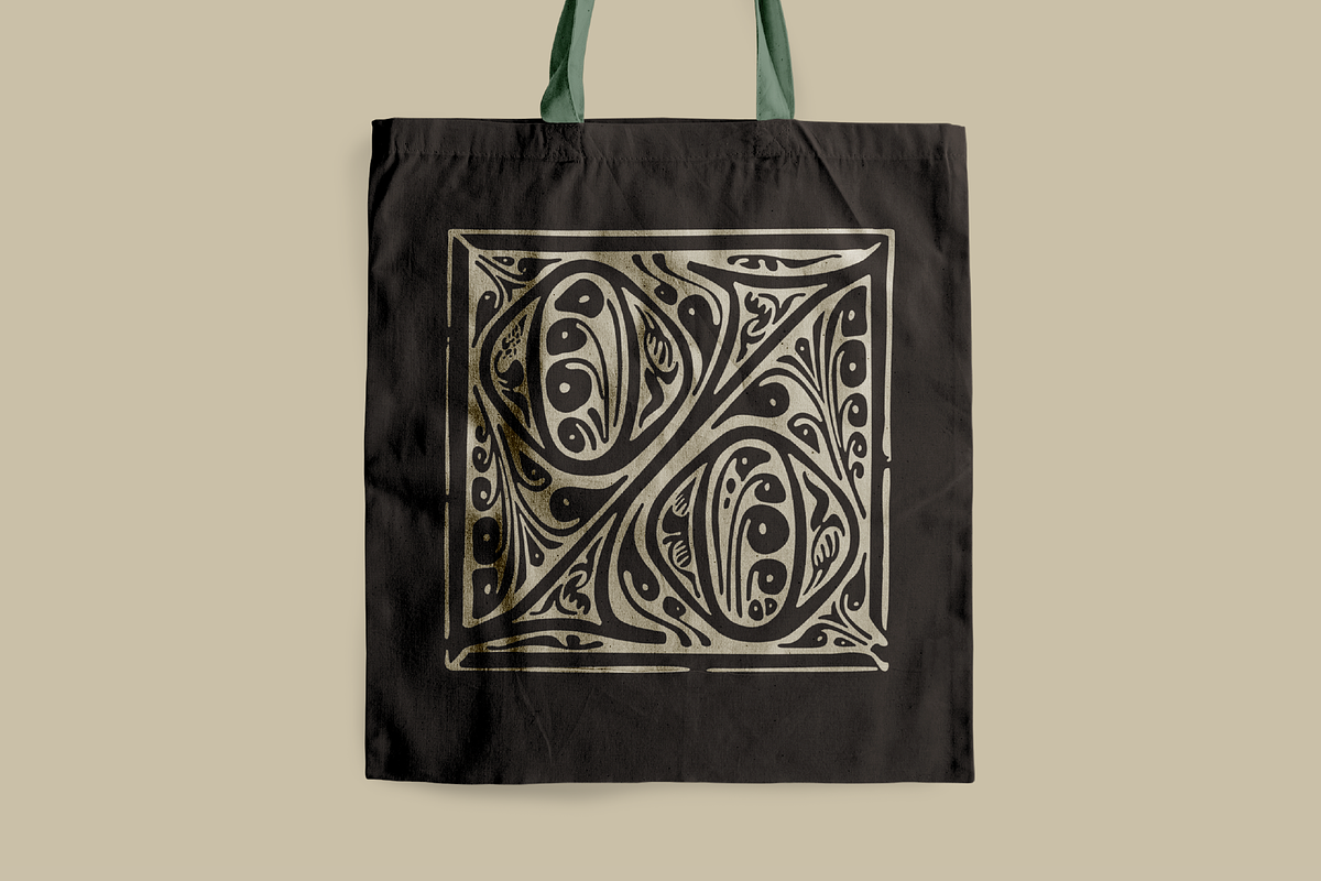 Medieval Initials. Gothic Drop caps, a Blackletter Font by kaer_shop (Photo 8 of 12)
