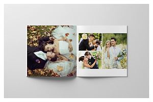 Minimalist Square Wedding Album