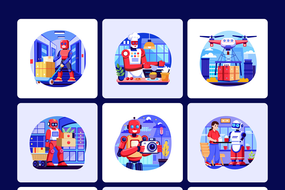 Artificial Intelligence Illustration, a Technology Illustration by Brickclay (Photo 9 of 13)