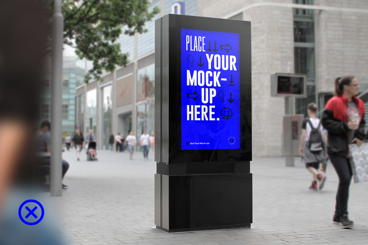 Digital Poster Mockup, a Print Template by Dead Pixel Mockups