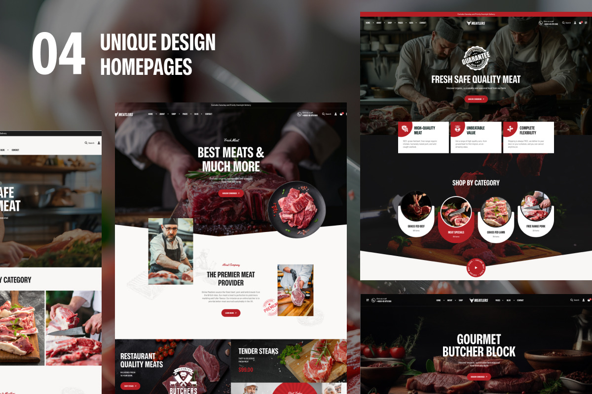 Meatlers – Butcher Meat Shop, a WordPress Template by Opal Wordpress Theme (Photo 2 of 7)