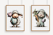 Whimsical Easter Animal Clipart, an Illustration by Libby Wishes (Thumbnail 3 of 6)