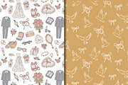 Hand drawn Wedding pattern bundle, a Pattern Graphic by CreativeChristiana (Thumbnail 13 of 14)