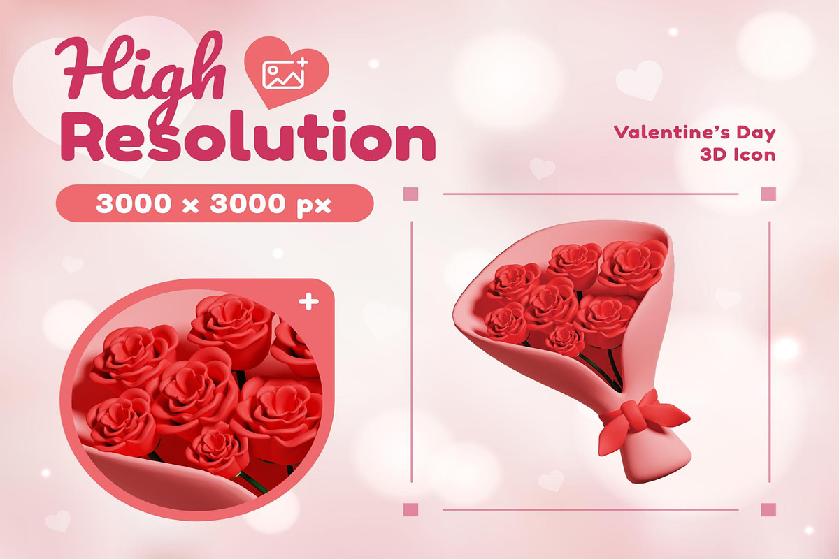Valentine 3D, an Object Illustration by Lumina_ui_ux202 (Photo 3 of 8)