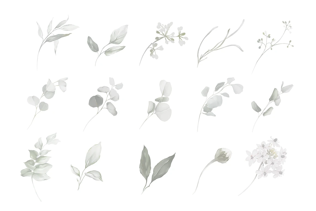 1K+ Belle Watercolor Floral Bundle, an Illustration by Karma (Photo 54 of 54)