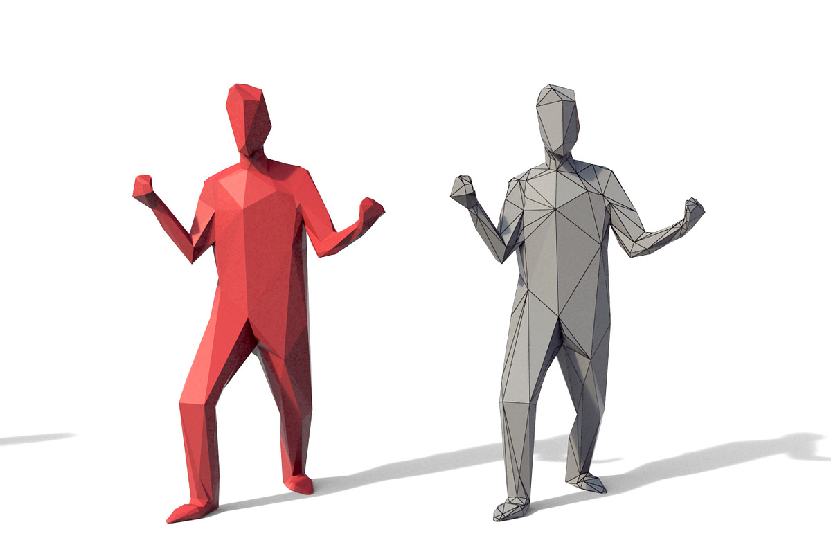 Low Poly Posed People Pack 6, a Characters & Person 3D Model by Tedi Permana (Photo 12 of 12)