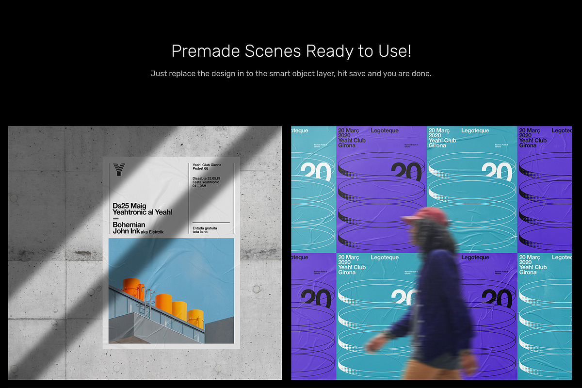 Glued Poster Mockups Scene Generator, an Advertising Mockup by Mr.Mockup™ (Photo 9 of 14)