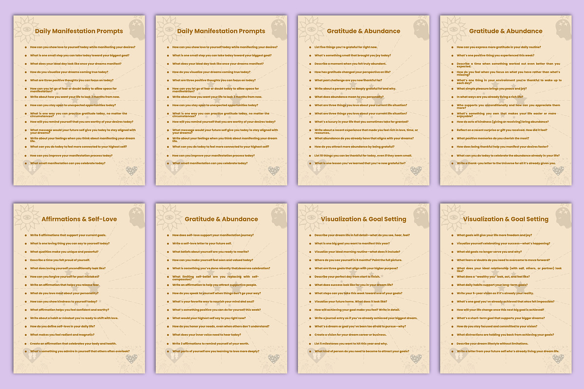 The Manifestation Prompt Journal preview 5