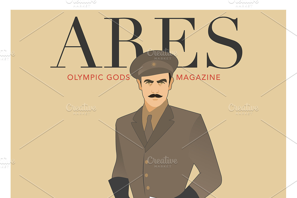 Olympus Gods. Retro Fashion Posters, an Illustration by La Inspiratriz (Photo 4 of 7)