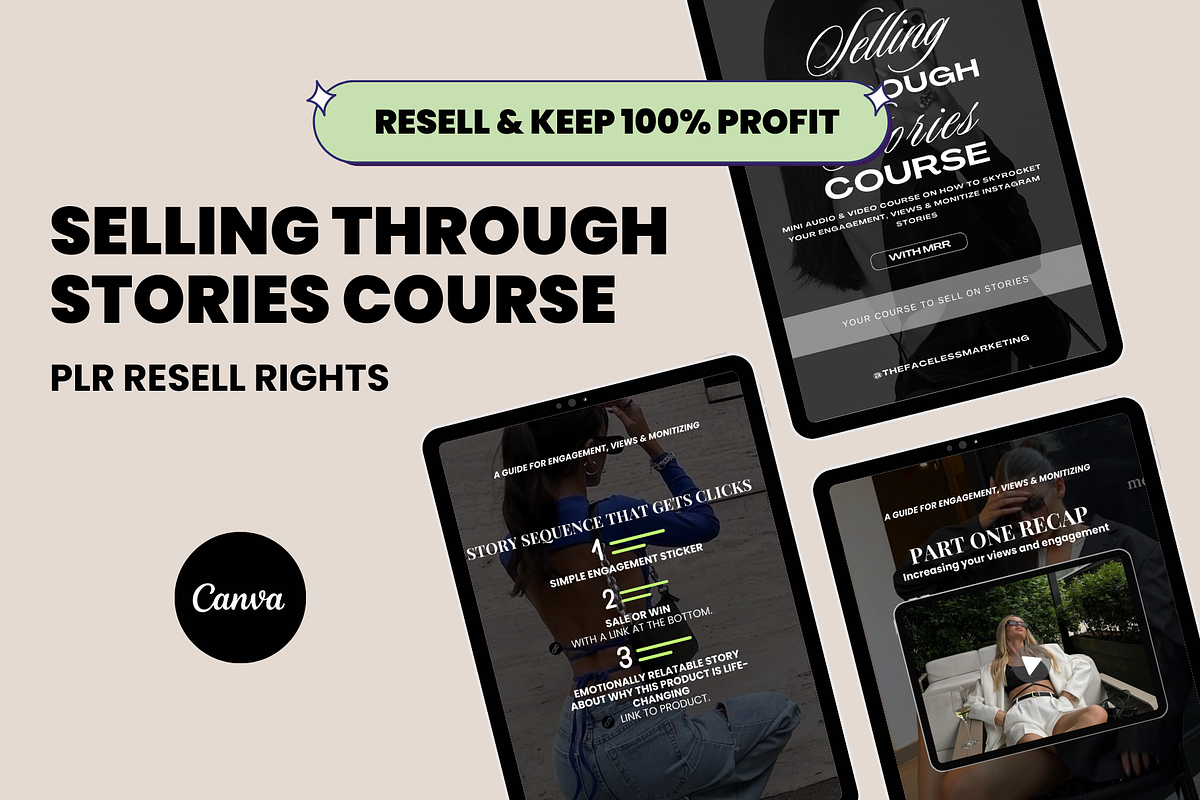 Selling Through Stories Mastery MRR, a Marketing Template by Design By Hira (Photo 1 of 8)