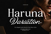 Haruna Variation, a Serif Font by StudioRhd (Thumbnail 1 of 9)