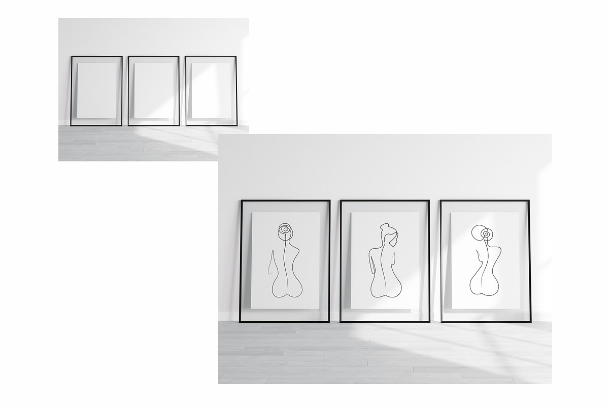 Minimalist Frame Mockup Bundle Set, a Print Template by VNmockup (Photo 6 of 16)