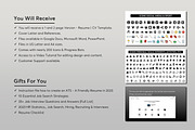 ATS Resume CV Word & Google Docs 55, a Resume Template by MrCam Template Resume|CV (Thumbnail 7 of 9)