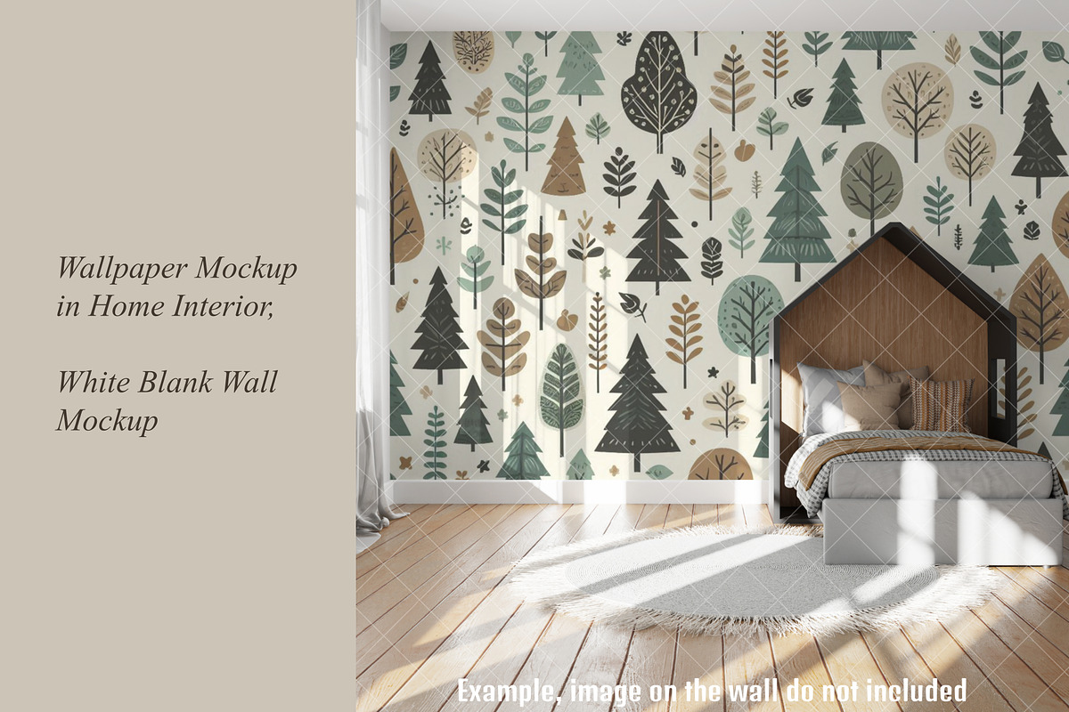 Nursery Wallpaper Mockup, a Product Mockup by MockupArtDesign (Photo 2 of 6)