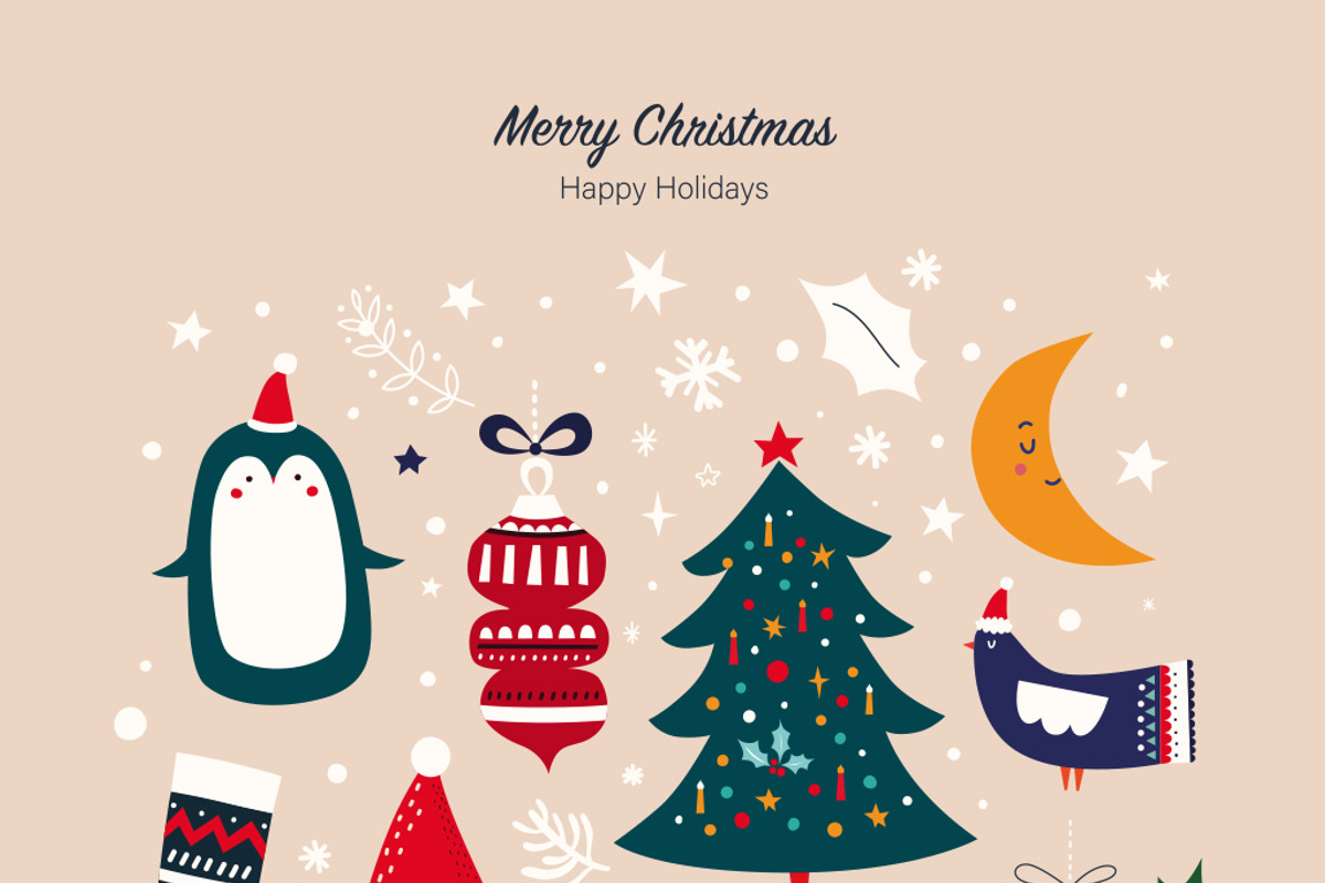 Merry Christmas collection, a Seasonal Illustration by MoleskoStudio (Photo 10 of 22)