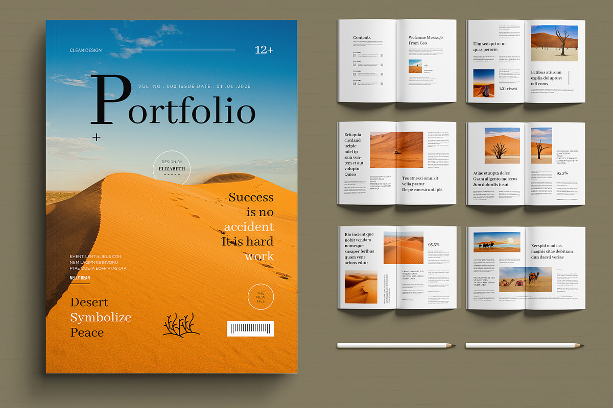 Creative Portfolio Showcase Template, a Magazine Template by MightyDesign (Photo 1 of 6)
