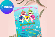 Personalized Baby Shark Invite, an Invitation Template by GlamPartyInvites (Thumbnail 8 of 10)