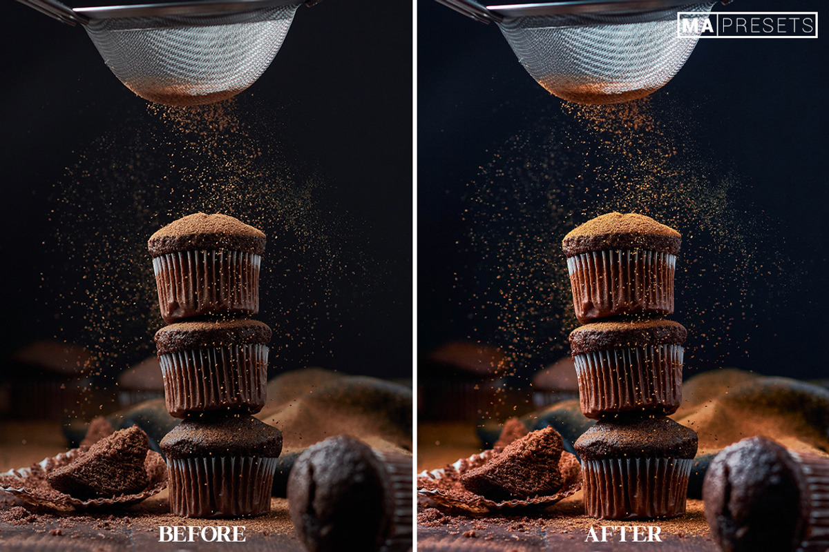 10 DARK FOOD Lightroom Presets, a Preset Add-On by MaPresets (Photo 14 of 14)