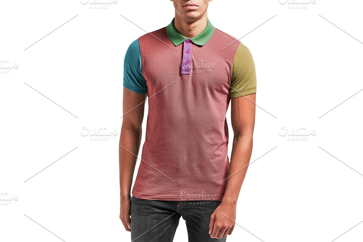 Male Model Polo Shirt Mockup - PSD, a Shirt Mockup by Asylab (Photo 2 of 8)