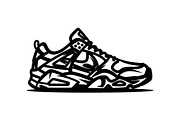 Sneaker Silhouette Vector Bundle, an Illustration by Designs_River (Thumbnail 36 of 48)
