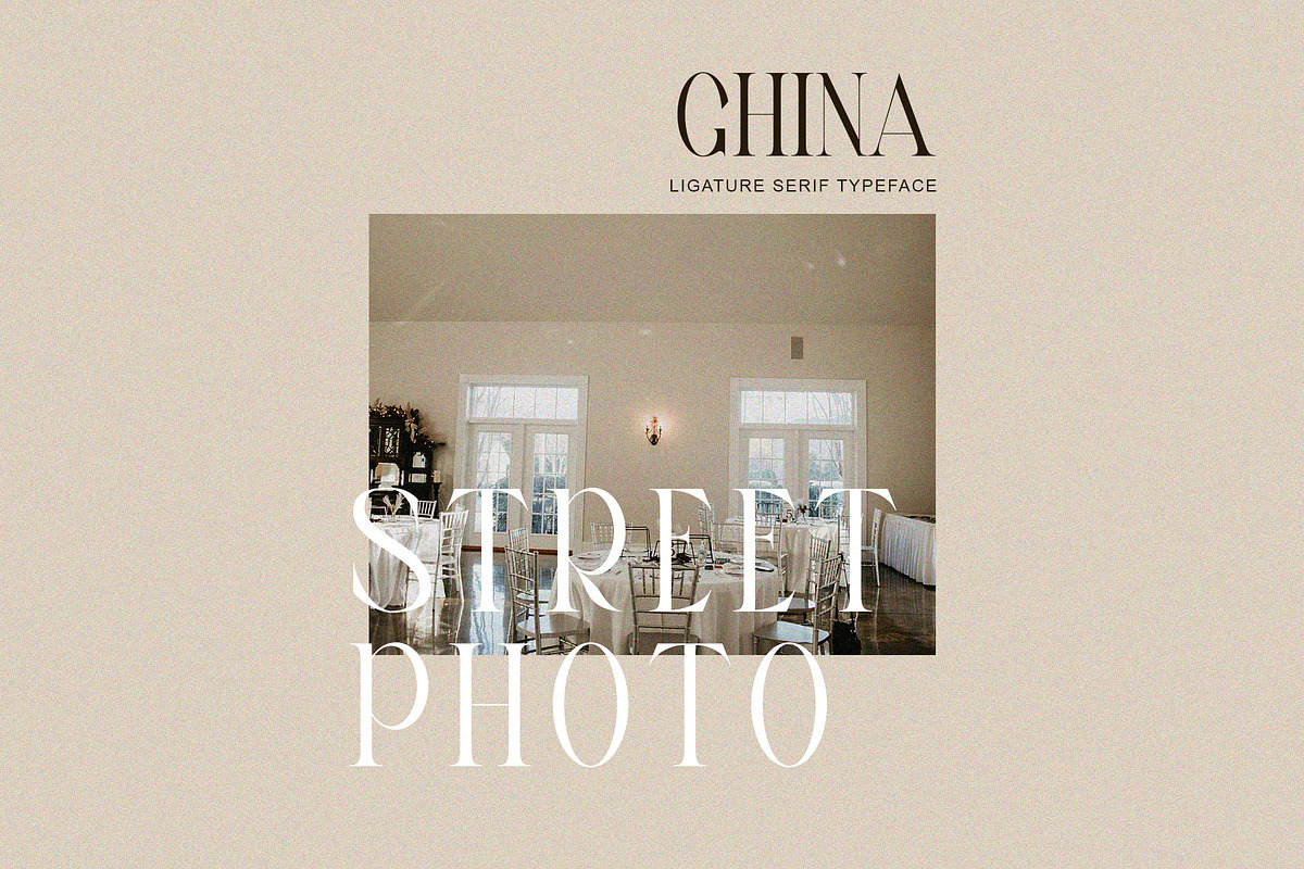 Ghina Ligature Serif Typeface, a Serif Font by yaqublekker (Photo 8 of 10)