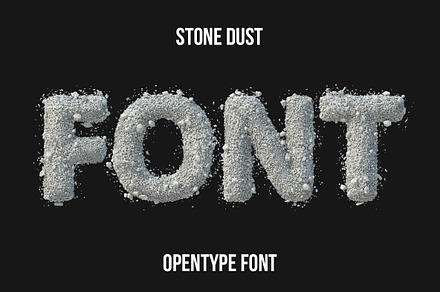 Stone Dust Font, a Font by Handmadefont