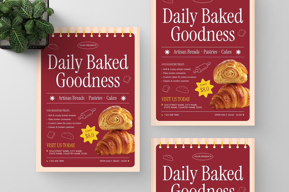 Bakery Promotion Flyer, a Flyer Template by Annora Studio (Photo 3 of 6)