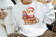 Christmas Cute mouse PNG, an Illustration by Sublimation Artist (Thumbnail 9 of 9)