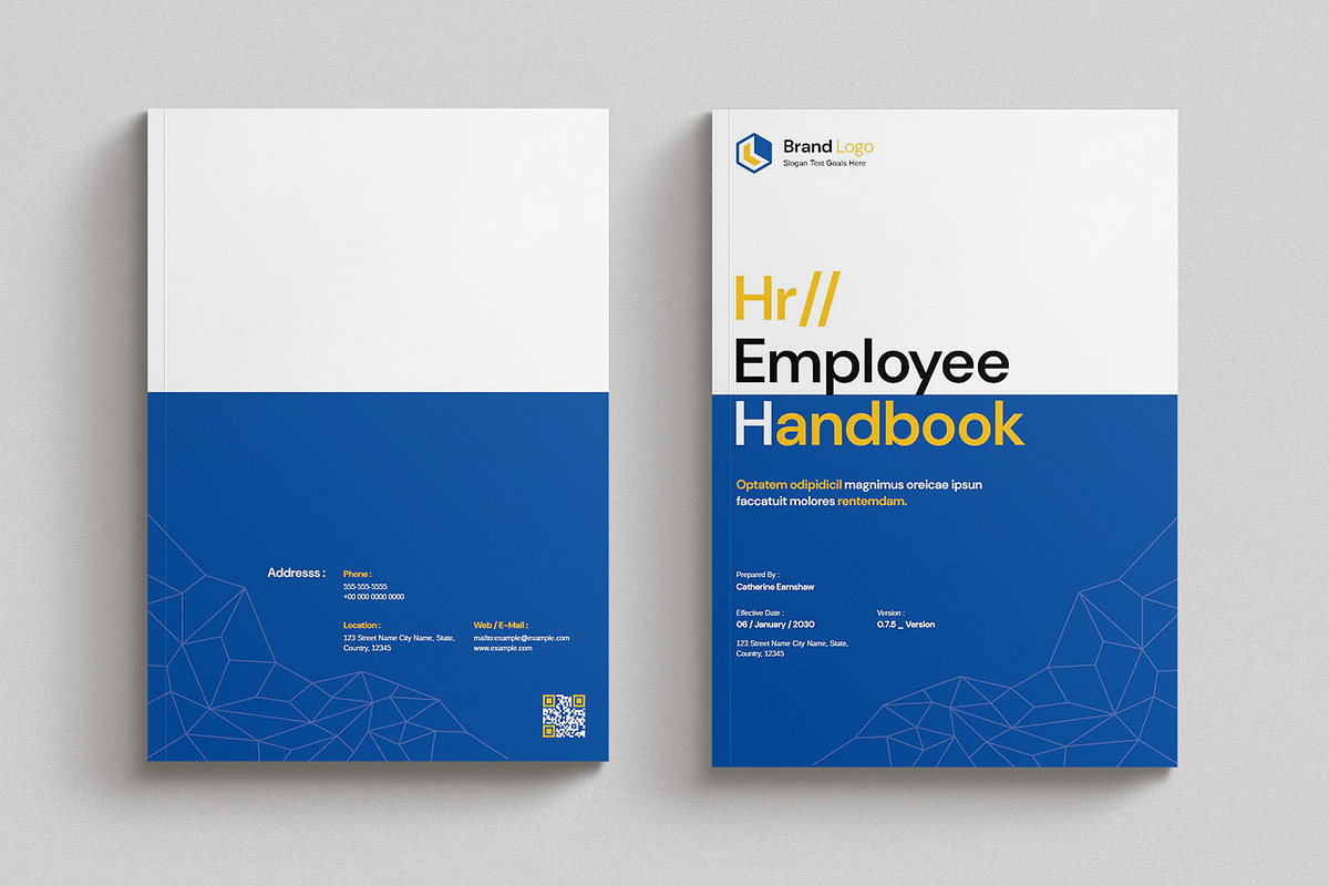 Employee Handbook Template, a Brochure Template by Cleffon_Graphic_Studio (Photo 9 of 11)
