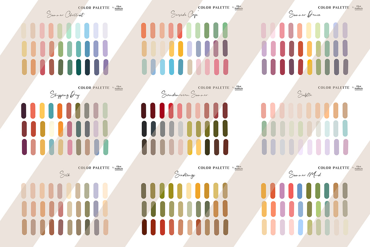 50 Procreate Color Palettes BUNDLE 2, a Palette Add-On by Olya Haifisch (Photo 7 of 8)