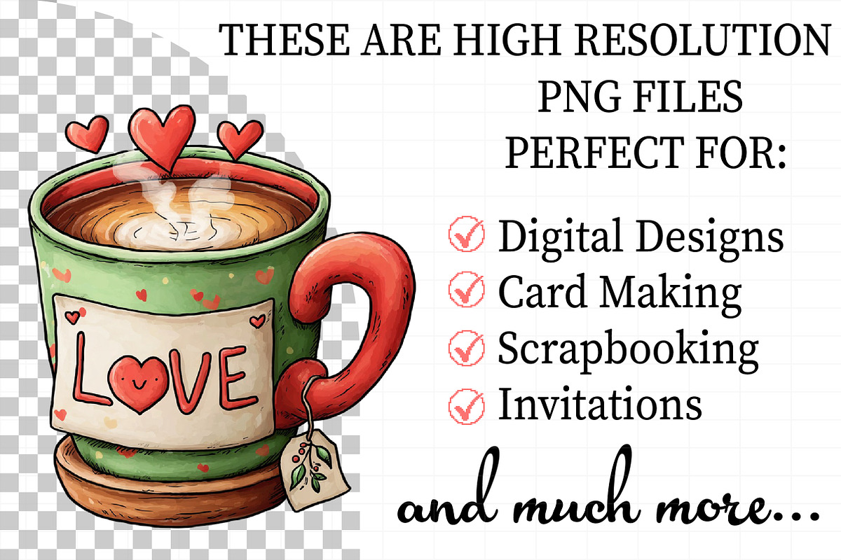 Whimsical Valentine Clipart Png, an Illustration by Daily.Designs (Photo 2 of 7)